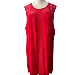 NWT Plus Size Sleeveless Coral Dress Size 3 X